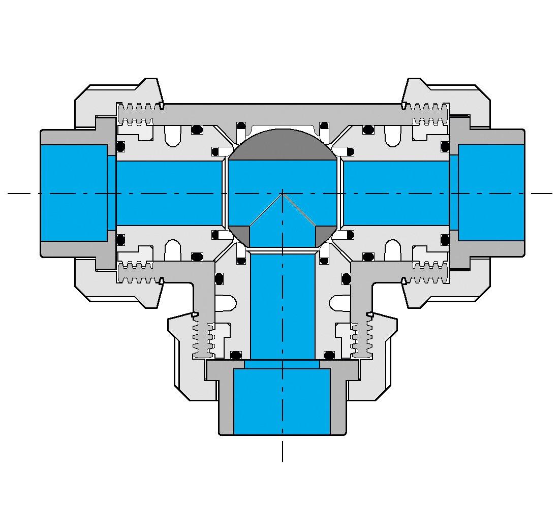 3-Wege-Ventil T