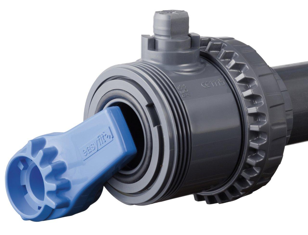 2-Wege-Ventil EASYFIT mit 2-Fach-Klebemuffe